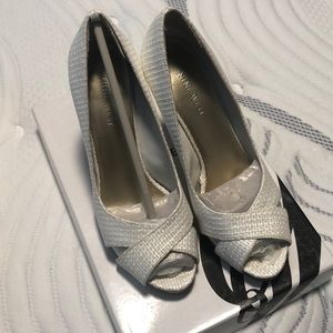 Nine West Jacer White Heels